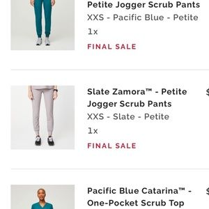 Pacific Blue XXS/XXSP Figs scrubs